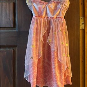 Enchanting Pink and Gold Kids Nightgown